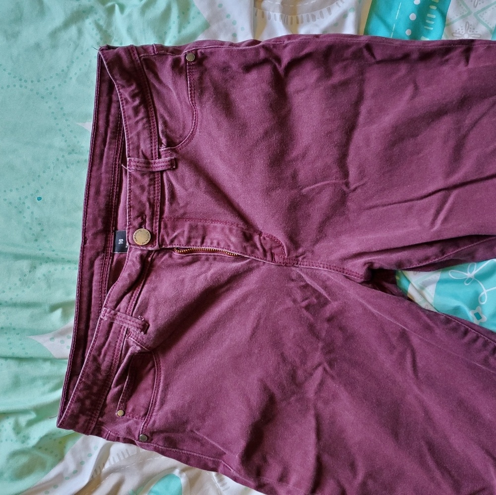 Red jeans